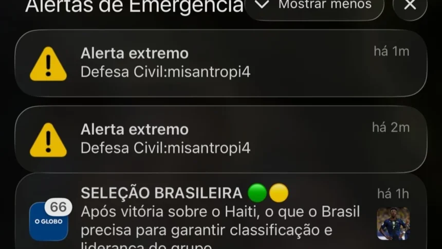 Alerta Sonoro com Palavra 'Misantropia' em Celulares de Grandes Cidades Gera Confusão